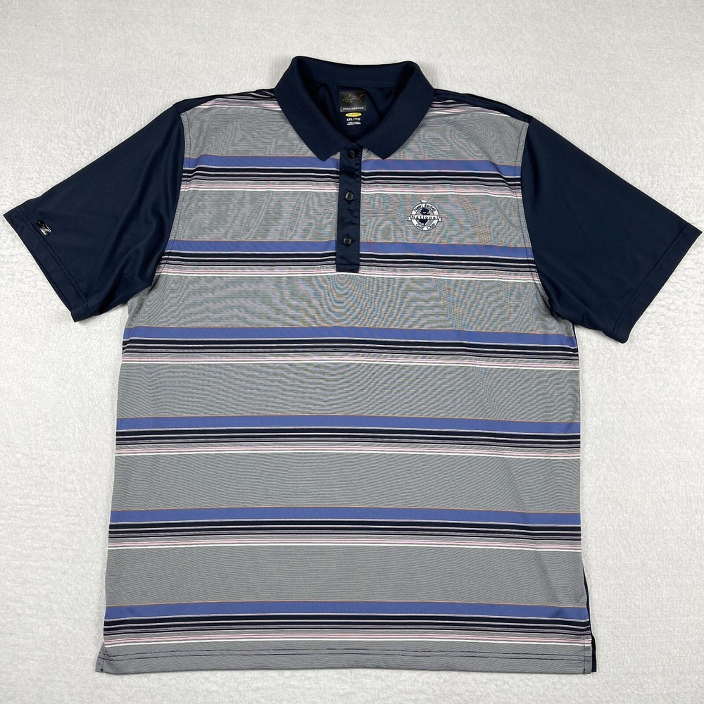 Greg Norman Polo Shirt Mens XXL New Jersey‎ Golf Travel Vacation Preppy Work